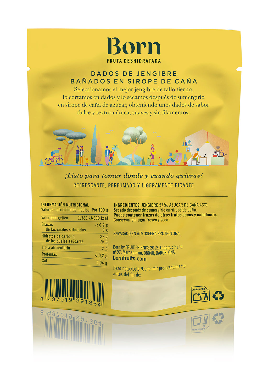 JENGIBRE EN DADOS | PACK 6 × 80g