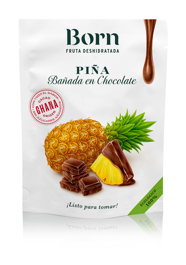PIÑA ECO CON CHOCOLATE NEGRO | PACK 6 × 40g