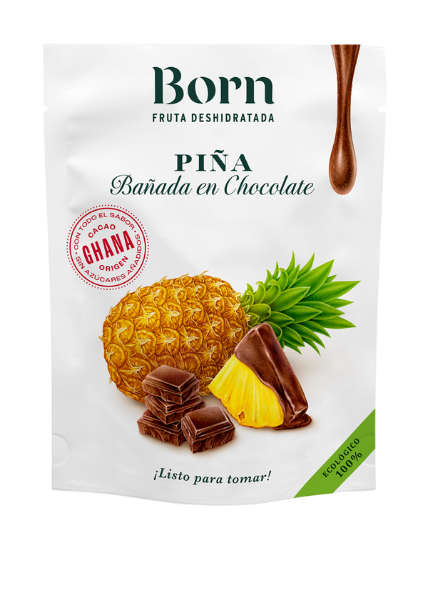 PIÑA ECO CON CHOCOLATE NEGRO | PACK 6 × 40g